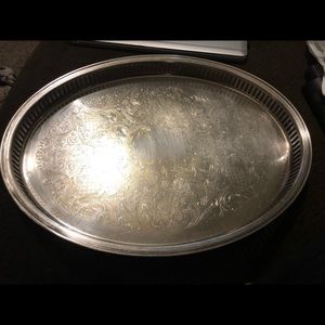 Poole Silver Company Tray Platter 15”
